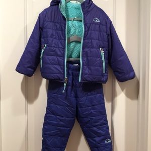LL Bean Mountain Bound Snow Pants/Coat - 2T